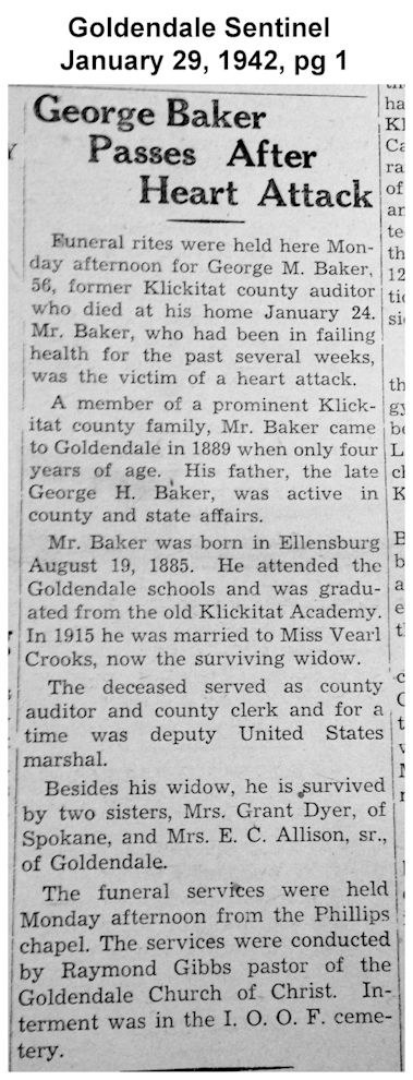 George Baker Obituary