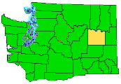 map of Washington counties
