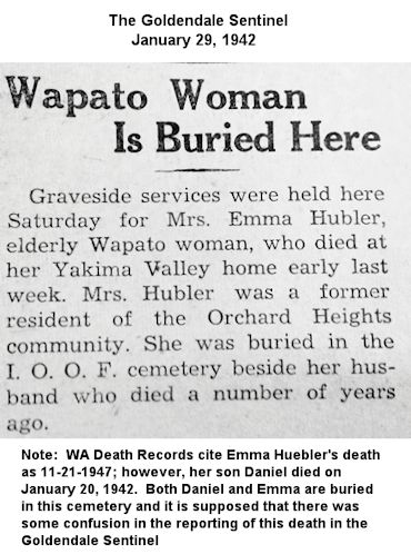 Death Notice in Newspaper
