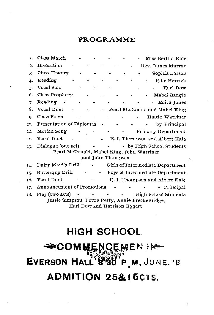 Graduation Programme